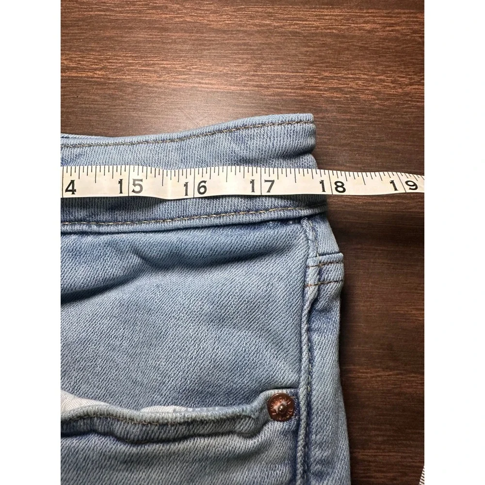 American Eagle Airflex+‎ Slim Straight Light Wash Blue Jeans Mens 36x32